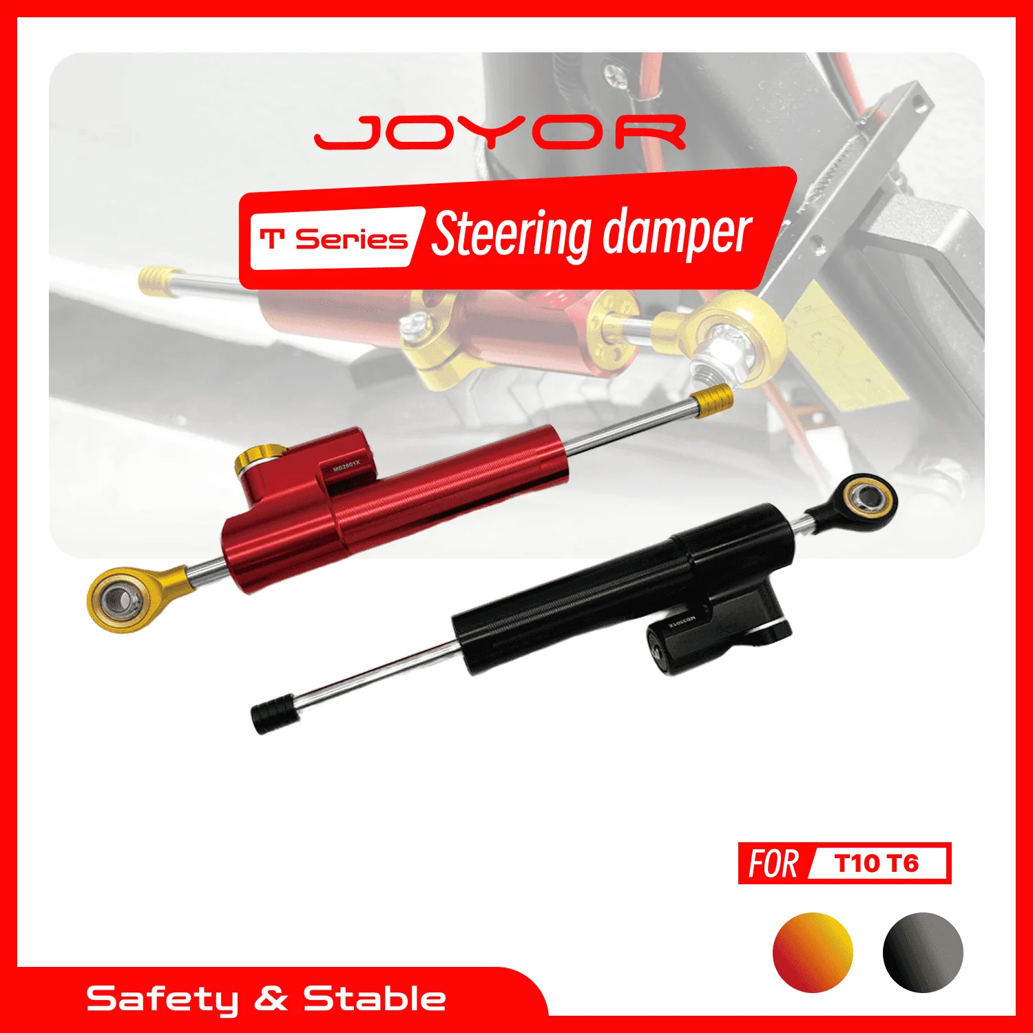 JOYOR T6E PRO T Series Damper (Red/Gold)