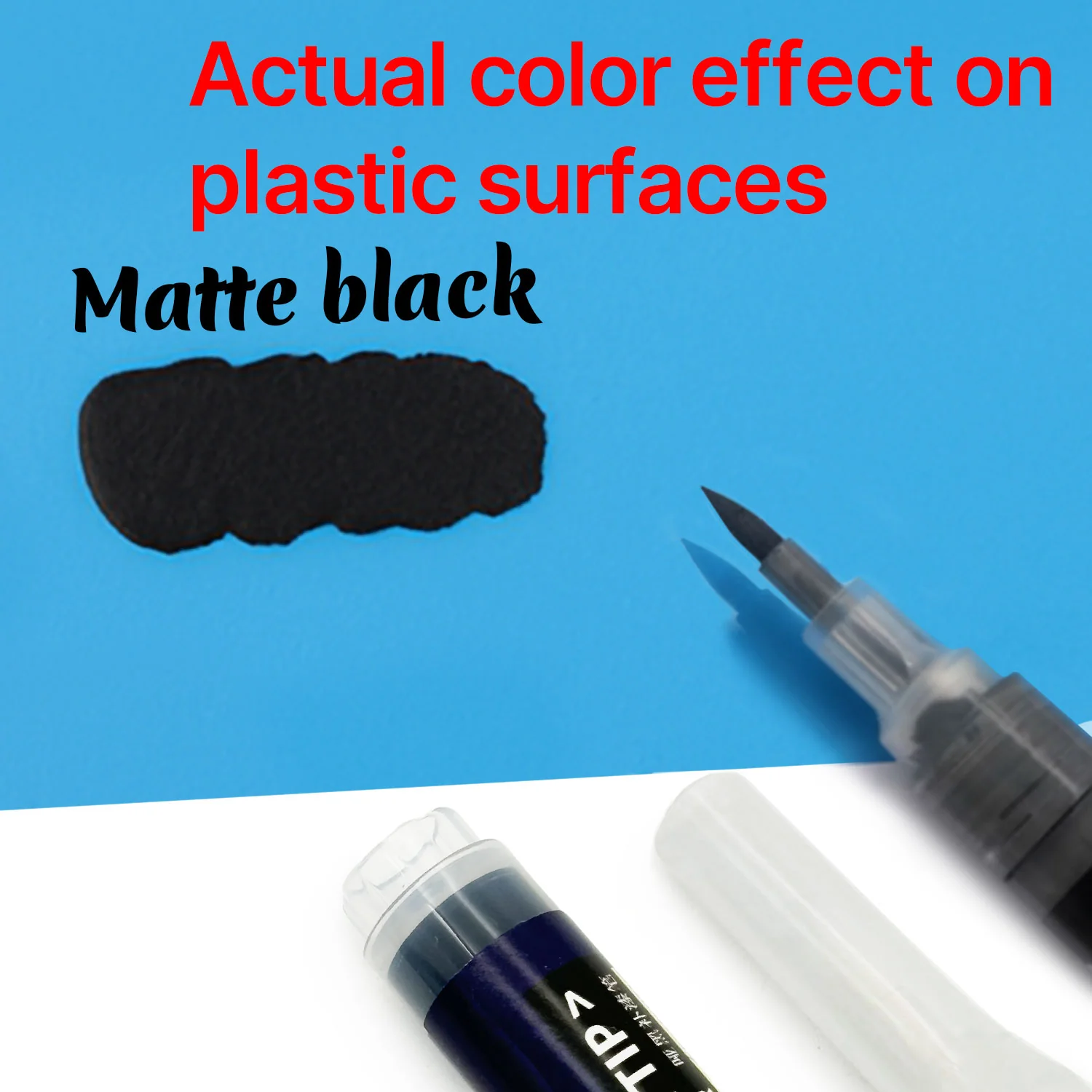 Matte Black Touch-Up Paint Pen for Scooters – Heat-Resistant & Waterproof - Image 3
