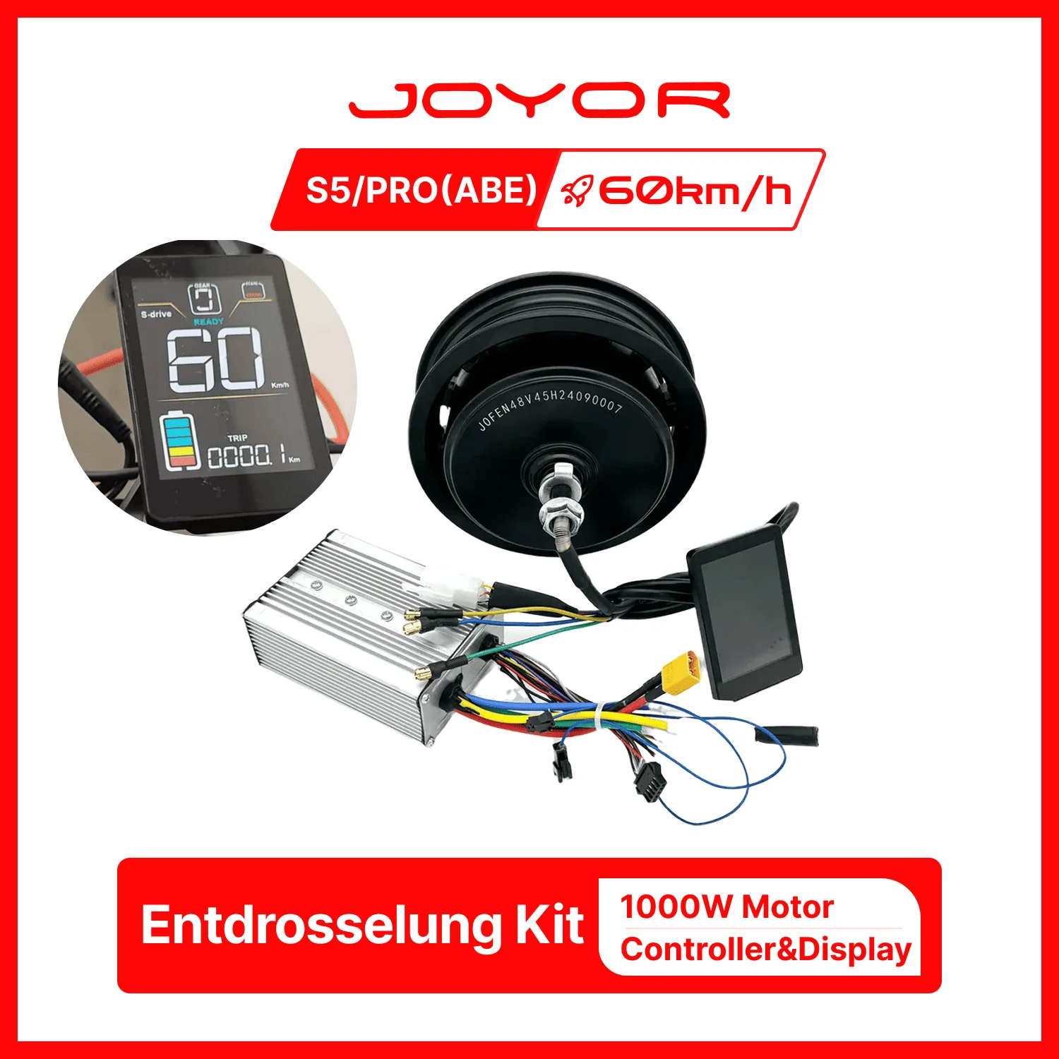 S5-ABE-PRO Electric Scooter + 1000W Speed Unlock Upgrade Kit - Image 2