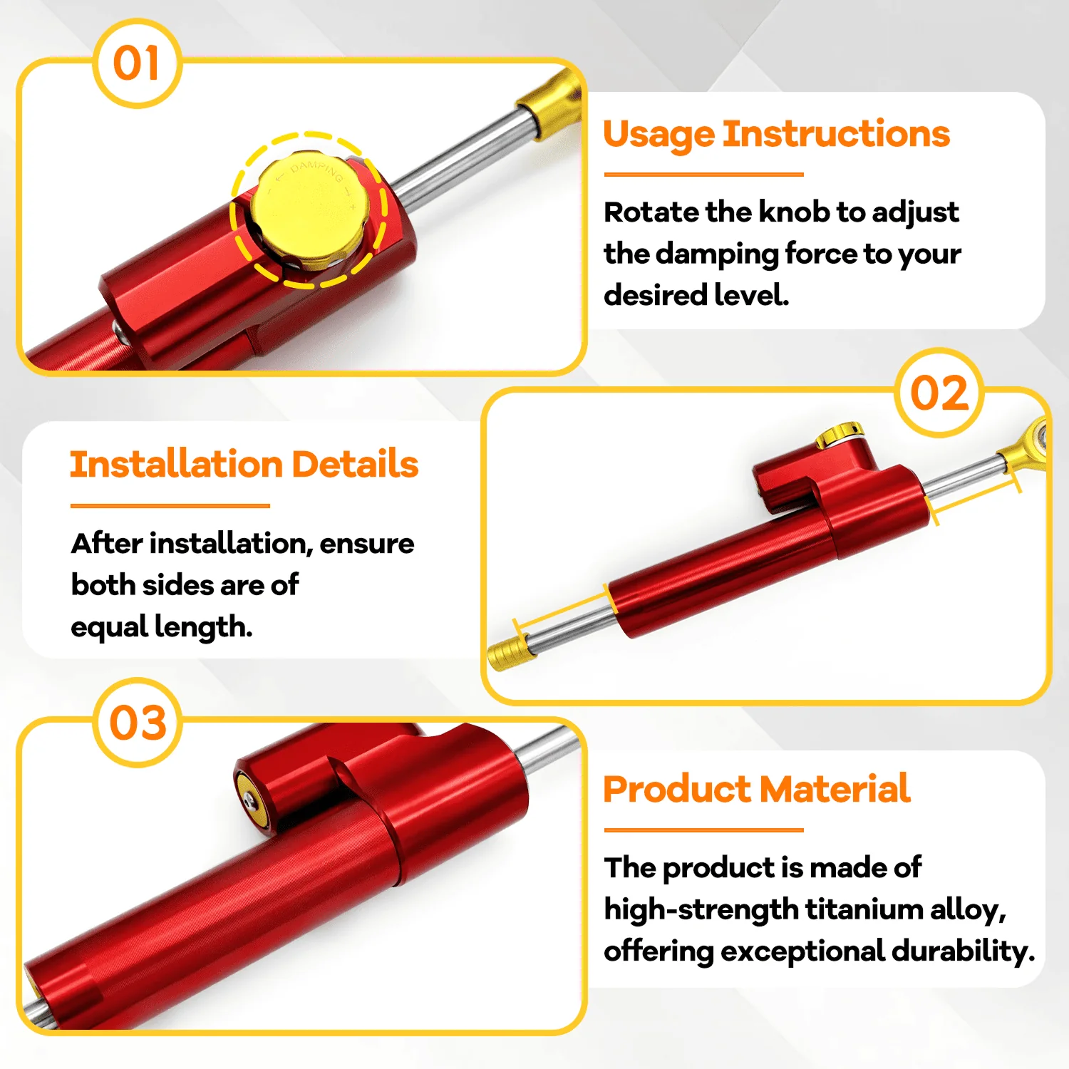 JOYOR T6/T10/T6E/T6E PRO Steering Damper - Image 6